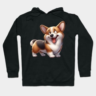 Corgi | Super Playfull | T Shirt Design Hoodie